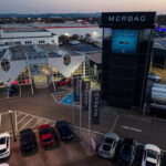Industriegebiet Neuwied Nacht Drohnenfotografie für Mercedes-Benz